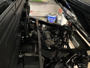 Underneath of lifted Trunk of Segway UT6 Utility Vehicle