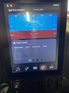 Touch screen of Segway UT6 Utility Vehicle